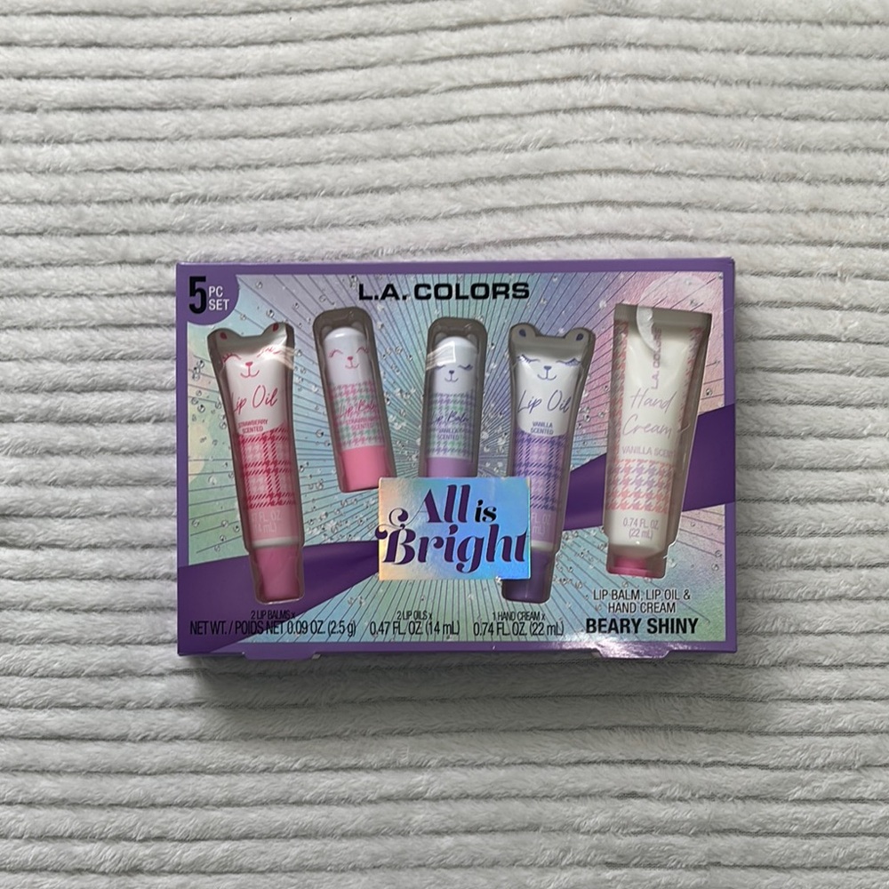 L.A. Colors Beary Shiny Lip and Hand Set